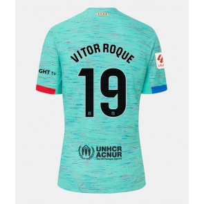 Barcelona Vitor Roque #19 Tredjetrøje Dame 2023-24 Kortærmet